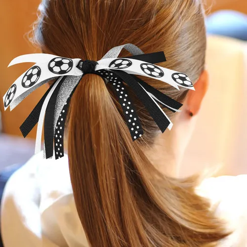 1 Par De Ligas De Pelo Para Fútbol, Cheer, Cabello