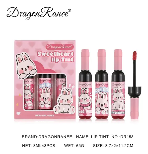 Set De Labial Líquido Dragon Ranee No Transferible Hidratant