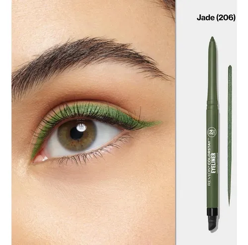 Lápiz Delineador Pestañas Revlon Colorstay Jade 0.01 Oz