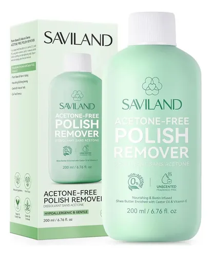 Removedor De Uñas Sin Acetona Saviland 200 Ml