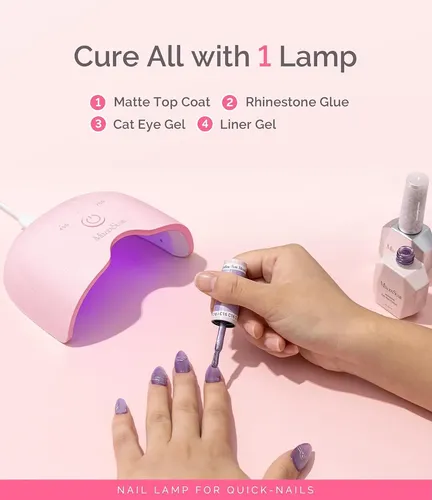 Lámpara Uv Led Compacta 6w Para Uñas Con Timer