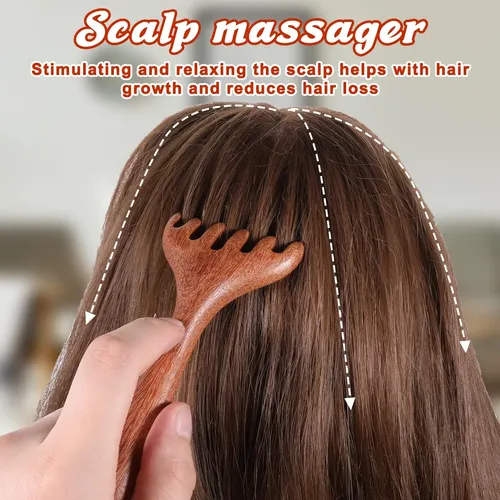 A 2 Wooden Brushes For Hair Massage And Gua Sha A