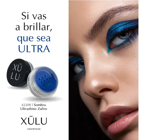 Ultrashine Xúlu Sombra Pigmento Microperla Glitter Z422 Color 08 – Zafiro