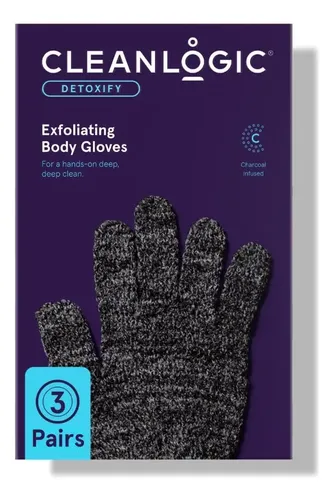 Guantes Exfoliantes Carbón Negro X6 Para Baño Y Ducha
