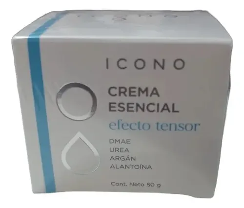 Crema Tensora Facial Icono con DMAE, Urea y Argán para Piel Madura