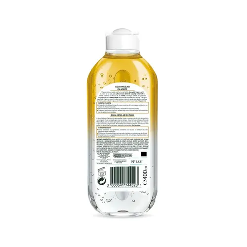Agua Micelar En Aceite Garnier Skin Active 400ml Tipo de piel Todo tipo de piel