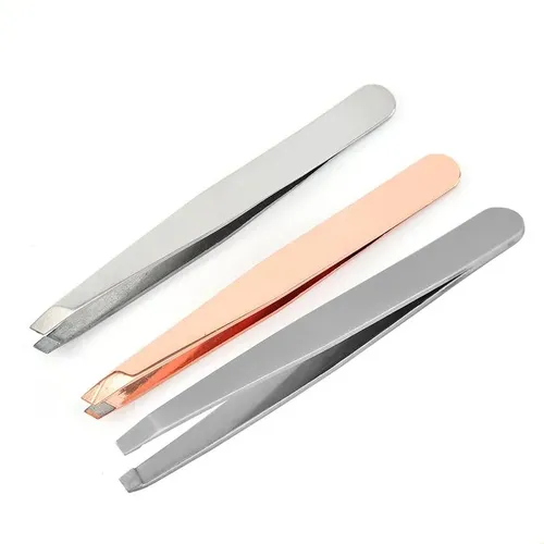 Pinzas Para Cejas De Acero Inoxidable Con 96 Agujeros, Color