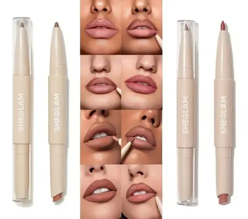 Labial Mate Sheglam Glam 101 Liner Duo Macaron