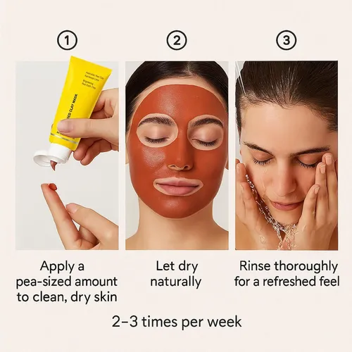 Mascarilla Facial Arcilla Roja Limpia Poros Hidratante 50 Ml