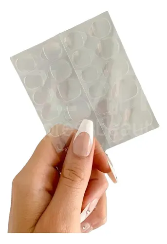 10 Stickers Uñas Adhesivas Press On Bifaz Uñas Postizas Tips