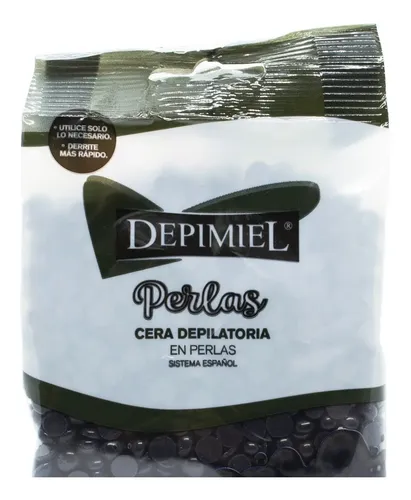 Depimiel Cera Depilatoria Perlas Negra Con Lama Negra 200gr