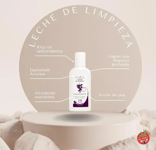 Leche De Limpieza-uvas Cosméticos X 2