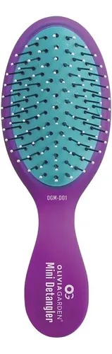 Olivia Garden Og Brush Detangler, Tamaño De Bolsillo, Para Y Púrpura