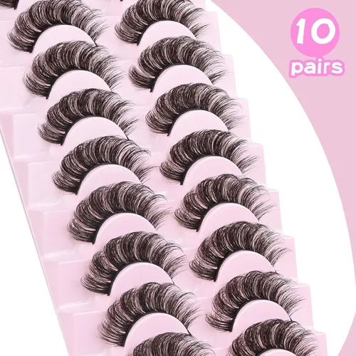 Pestañas Postizas Rusas 10p-d03 Losha Lashes
