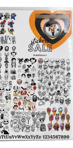Plantillas Plastificadas Para Nail Art Stickers Arabescos