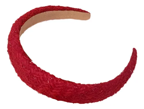 Diadema Roja Brillante Para El Pelo Como Accesorio &sc