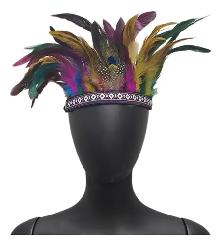 Diadema De Plumas Para El Escenario De Disfraces Indios De M