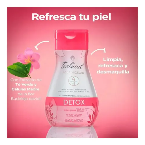 Teatrical Agua Micelar Detox 600 Ml