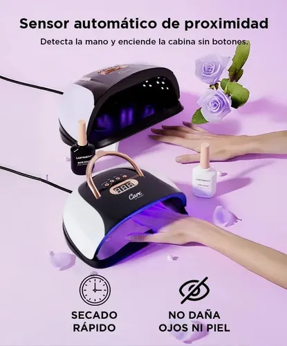 Cabina Para Uñas Gadnic 21.1W LED UV Profesional Lámpara Esmalte Semi Permanente Soft Gel Esculpidas 57 LEDs