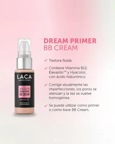 Base En Crema Laca Vital Color Bb Cream Dream Primer