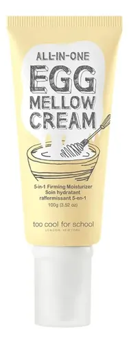Crema Hidratante Antiedad Egg Mellow de Too Cool For School para Rostro y Cuello