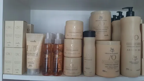 Combo Argan Shampoo+máscara+oro Líquido+crema De Peinar