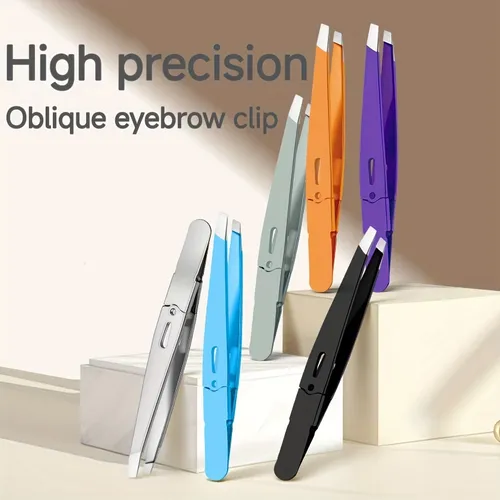 Pinza Precisa Para Depilación De Cejas, Acero