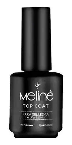 Top Coat Meline Brillo Final Cabina Uñas 15 Ml Con Pincel