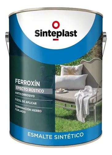 Sinteplast Ferroxin Efecto Rustico plata mate 4L