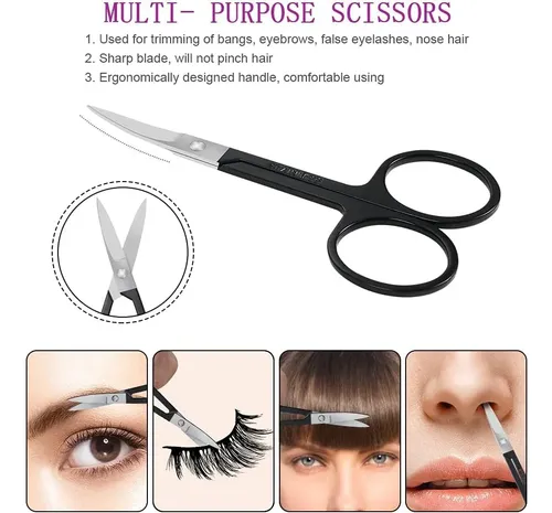 Pinzas Para Cejas De Acero Inoxidable, 6 Pcs