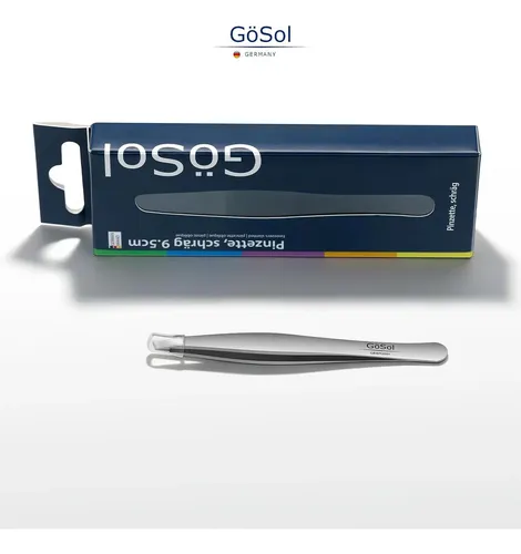 Tijeras/pinzas Para Cejas Inclinadas Gösol Profesional 0.2