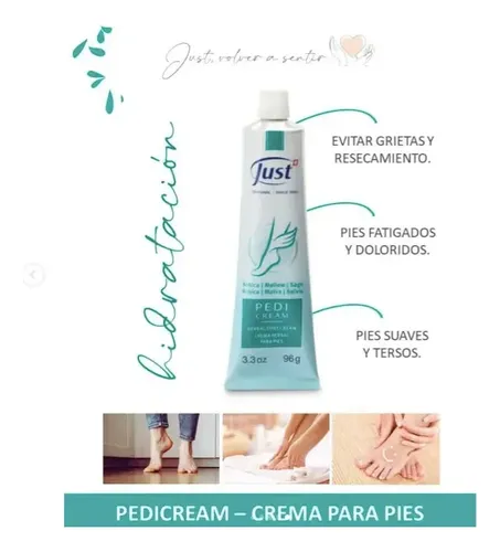 2 Cremas Herbal Para Pies Resecos Pedicream 25g C/u Just