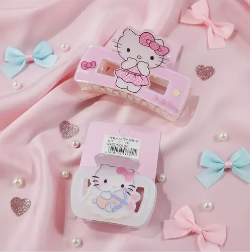 Pack De 2 Broches Para Pelo Hello Kitty Sanrio Shein