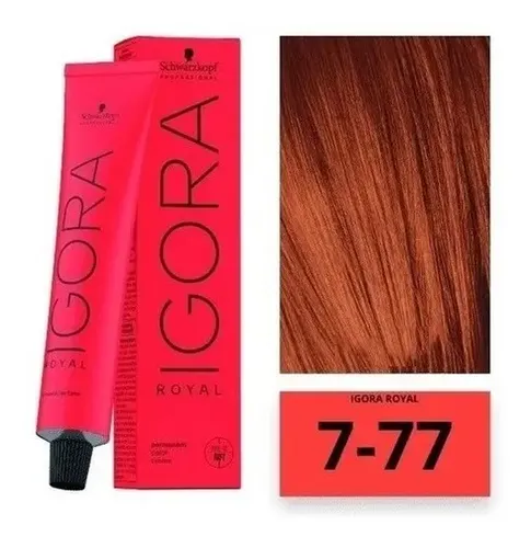 Tintura Igora Royal Tono 7.77 Schwarzkopf 60g Bp