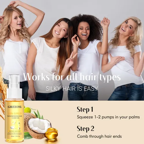 Serum Capilar Greeonil 24k Gold Aceites Naturales 60ml
