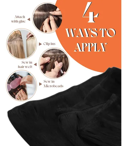Extensiones De Cabello Cosidas Sunny Hair 22 Pulgadas Negro