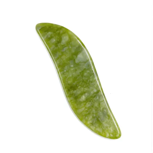 Gua Sha De Jade Masajeador Facial 8×5.8cm Para Cuidado De Pi