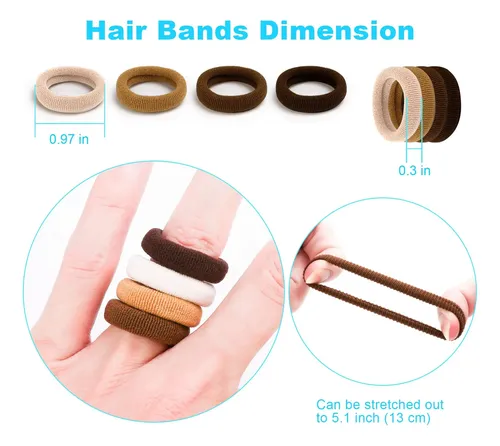 Cintas Para El Pelo Qarwayoc Mini, 2,5 Cm, No Dañan, 4 Color