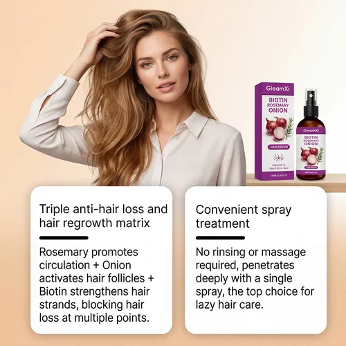 El Spray Gleamxi Rosemary Para El Cuidado Del Cabello Suaviz