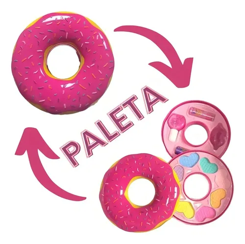 Set de Maquillaje y Uñas Sebigus Para Niños Con 7 Sombras y 2 Labiales