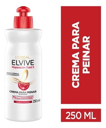 Crema Para Peinar Elvive Reparación Total 5 Sin Sal – 250ml