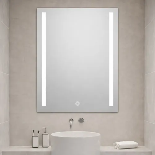Espejo Led Táctil Vertical 60×80 Luz Fría Dimerizable Touch