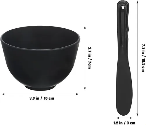 3 Set De Tazones De Silicona Para Mezclar Máscaras Faciales