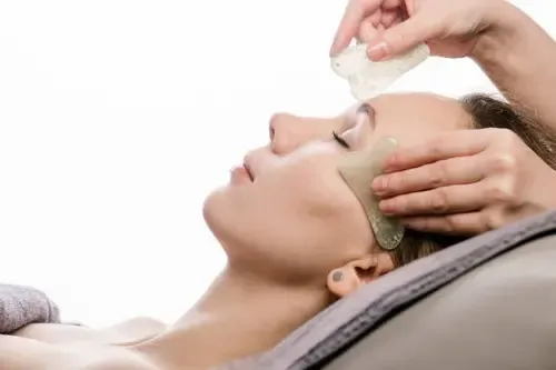 Piedra Gua Sha Masajeador Facial Flacidez Arrugas Natural