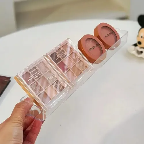 Organizador Acrílico 3 Niveles Para Tocador Beige