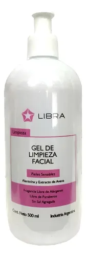 Gel Limpieza Facial Piel Sensible Avena X 500 Ml Libra