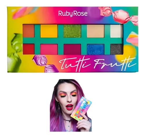 Paleta De Sombras Tutti Frutti Color De La Sombra Mixto