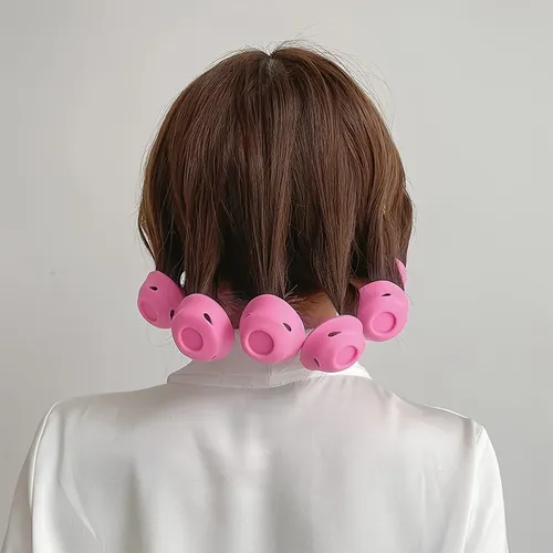 Set Of 12 All Hair Types – Non-heat Curlers For Styling And
