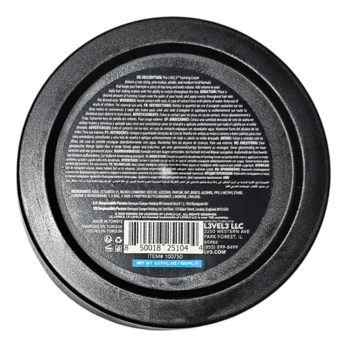Level 3 Forming Cream X3 Unid Pomada Cera Para Cabello 150gr