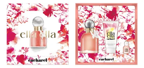 Set de Perfume Cacharel Ella Ella para Mujer con Body Lotion y Mini Eau de Parfum